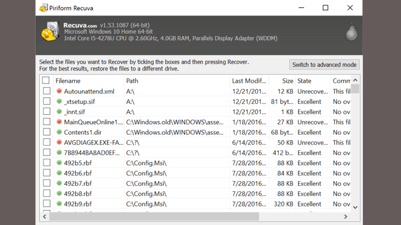 بازگردانی فایل‌های حذف شده