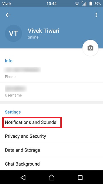 آموزش نحوه غیر فعال کردن گزینه Message Preview در تلگرام