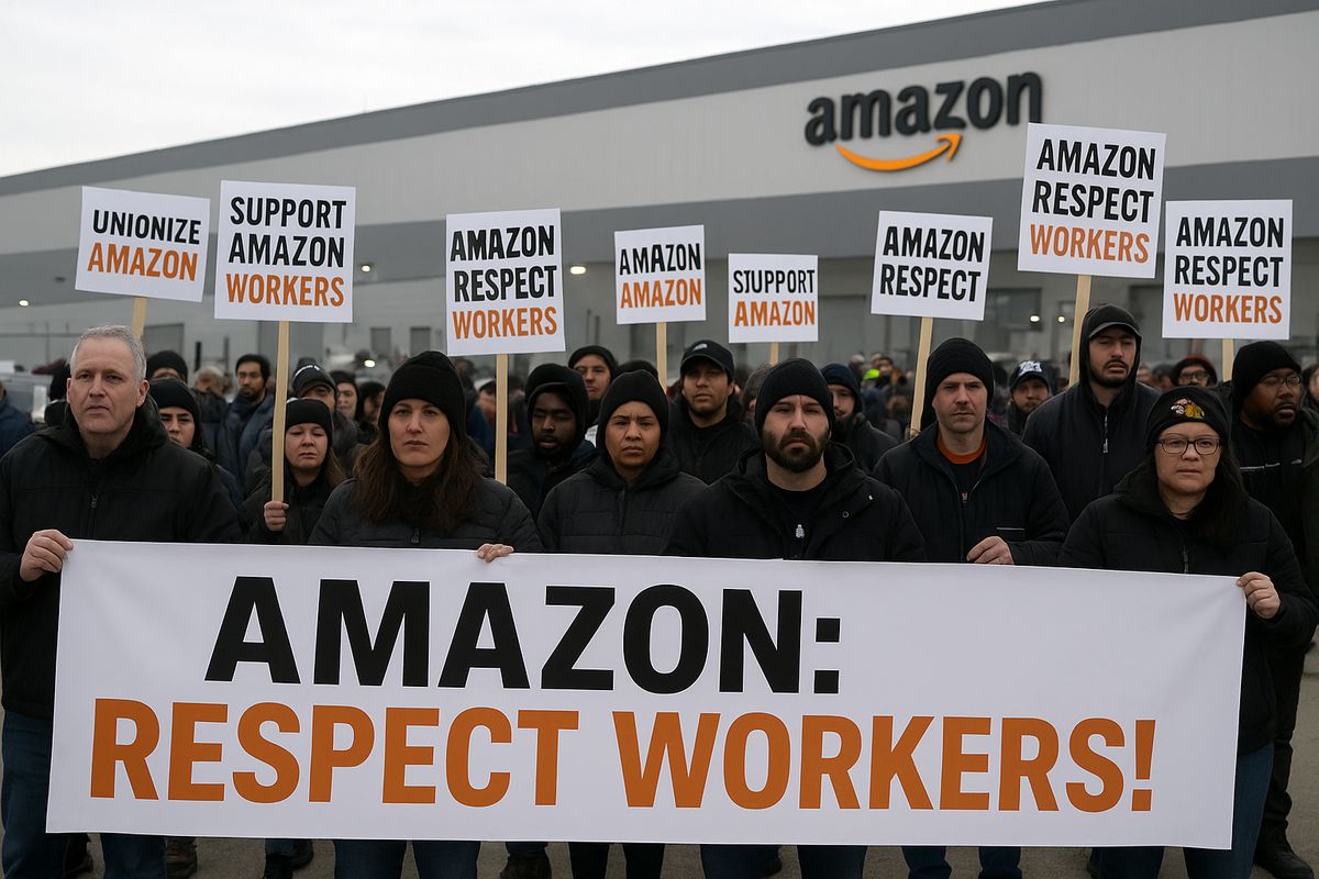 اعتصاب کارمندان آمازون همزمان با جشنواره بلک‌فرایدی