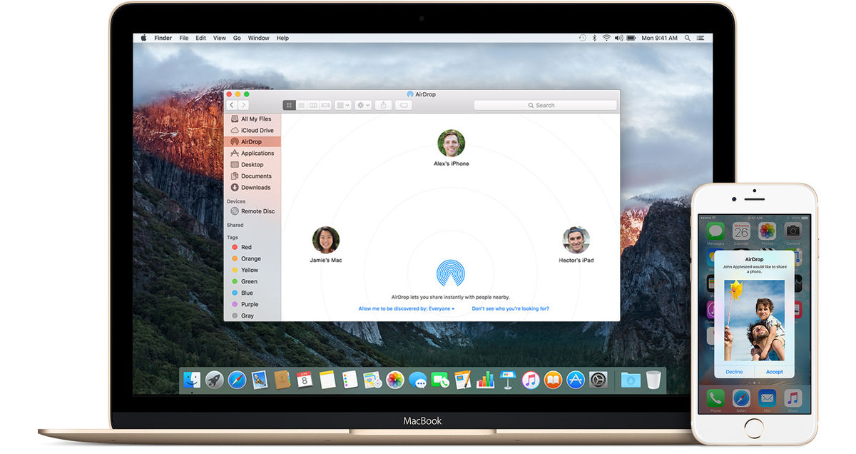 چگونه با AirDrop در دستگاههای اپل کار کنیم؟