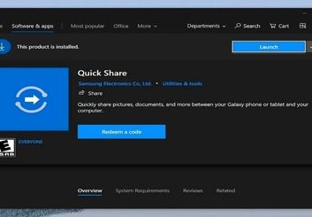 سامسونگ Quick Share به ویندوز ۱۰ می آید